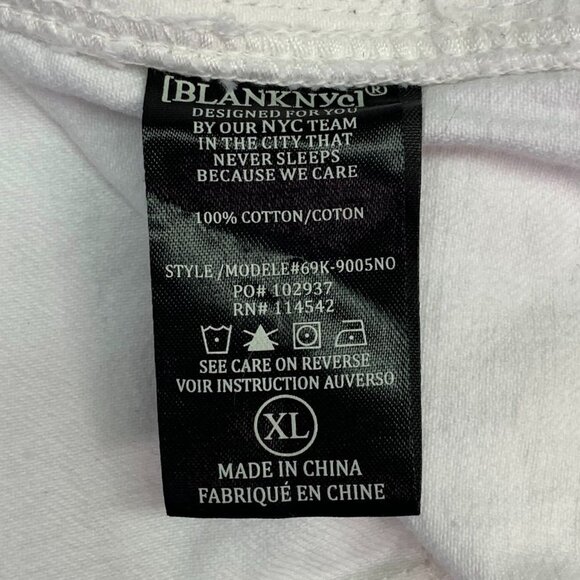 BLANKNYC Denim Women's Distressed Hem Button Up Cotton Denim Jacket Size‎ XL - Picture 8 of 12